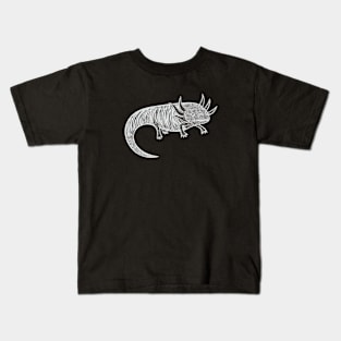 Axolotl - hand drawn detailed animal lovers design Kids T-Shirt
